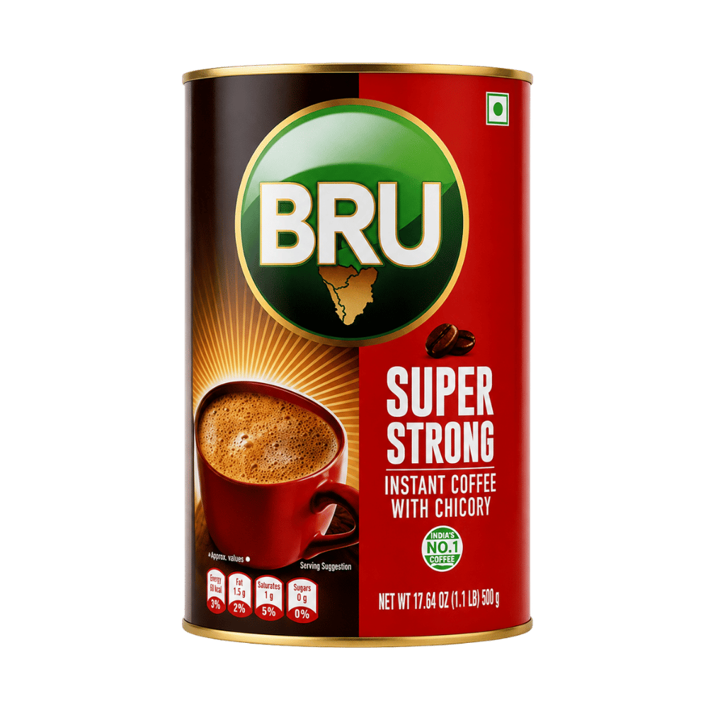 Bru Super Strong Instant Coffee With Chicory 500 g buy online USA - 1